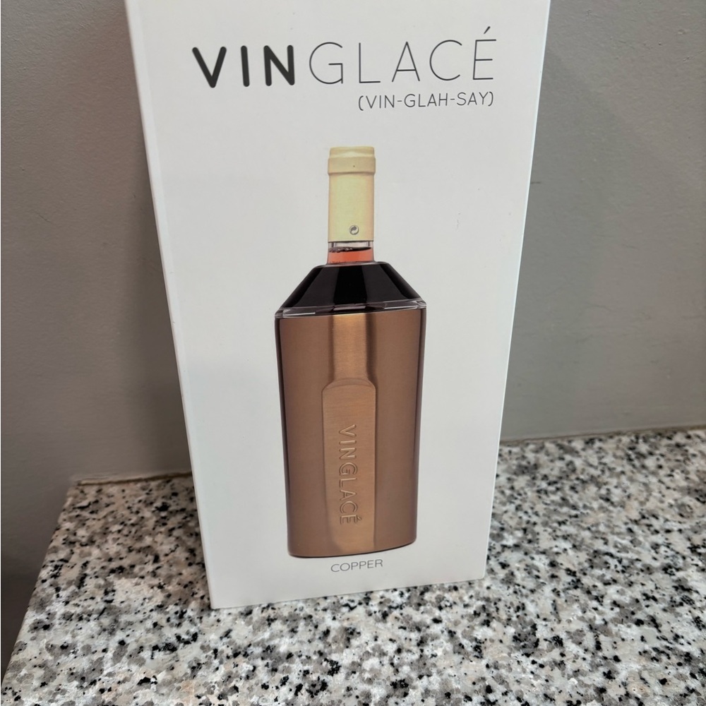 Rose Gold Vin Glace Wine Cooler Chiller NEW